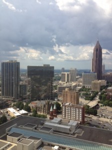 View of Atlanta from my hotel room on the 29th floor!